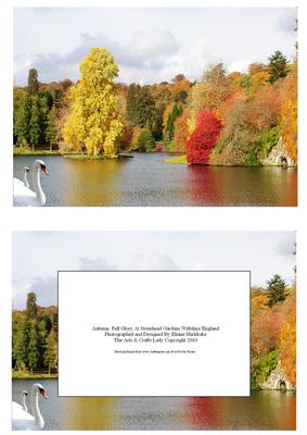 Autumn Fall Glory at Stourhead Gardens Wiltshire England