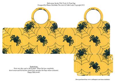 Halloween Spider Web Trick or Treat Bag