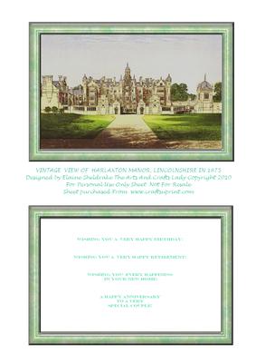 Harlaxton Manor, Lincolnshire in 1875