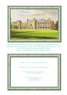 Knowsley Hall, Ormskirk, Lancashire in 1875