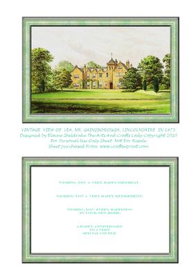 Lea, Nr. Gainsborough, Lincolnshire, England in 1875