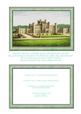 Lowther Castle, Westmorland, England in 1875