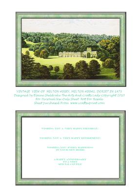 Milton Abbey, Milton Abbas, Dorset, England in 1875