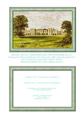 Panshanger Park, Hertfordshire, England in 1875