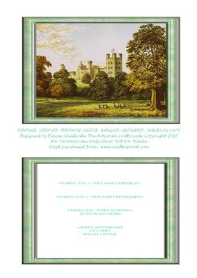 Penrhyn Castle, Bangor, Gwynedd, Wales in 1875