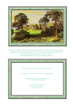 Stowe Park, Buckingham, Buckinghamshire, England in 1875