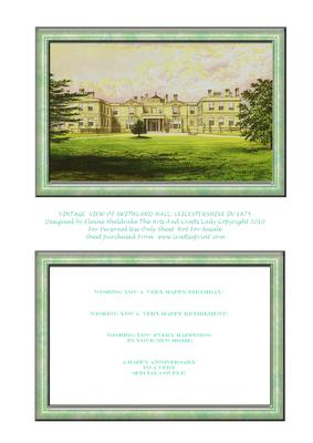 Swithland Hall, Leicestershire, England in 1875