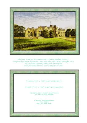 Wytham Abbey, Oxfordshire, England in 1875