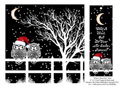 What a Hoot Owl (mr) Card Topper & Bookmark