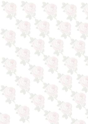 Faded Pink Roses with Green Leaves Backing Paper