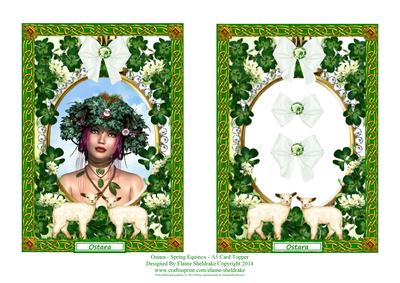 Ostara - the Spring Equinox - A5 Card Topper
