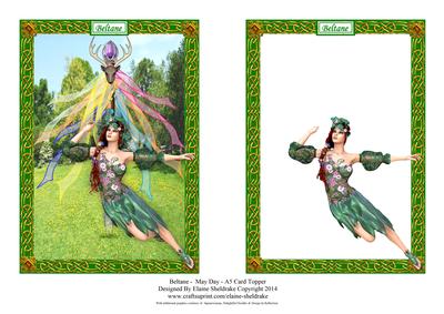Beltane - Celtic May Day - A5 Card Topper