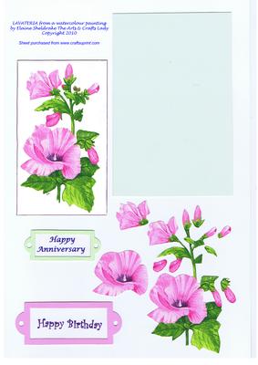 Lavateria Decoupage for Birthday Anniversary General