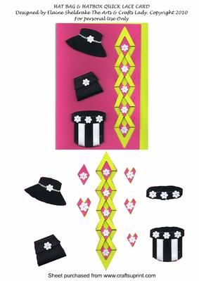 Hat Bag & Hatbox Quick Lace Card Female Shopping Birthday