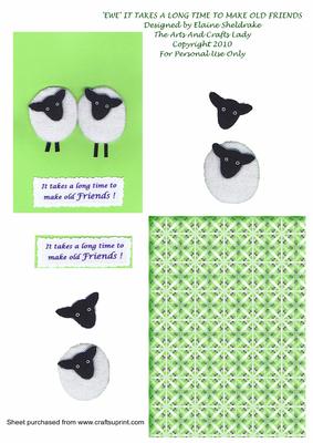 'ewe' It Takes a Long Time to Make Old Friends Birthday