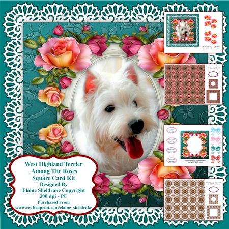 West Highland Terrier Puppy Dog Card Kit