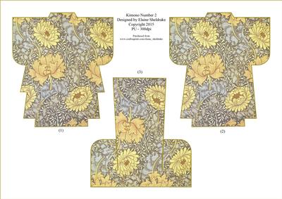 Kimono (2) Decoupage Card Topper