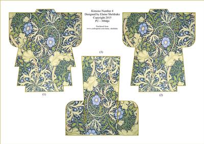 Kimono (4) Decoupage Card Topper