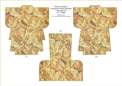 Kimono (5) Decoupage Card Topper