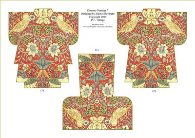 Kimono (7) Decoupage Card Topper