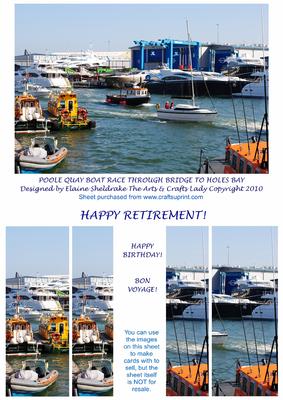 Poole Quay Boat Race Under Bridge to Holes Bay Birthday Etc.