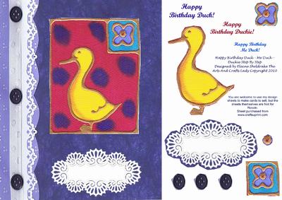Happy Birthday Duck - Duckie - Me Duck - Step by Step