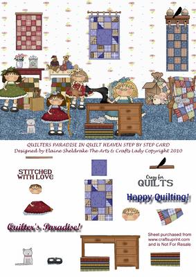 Quilters Paradise in Quilt Heaven Step by Step Card