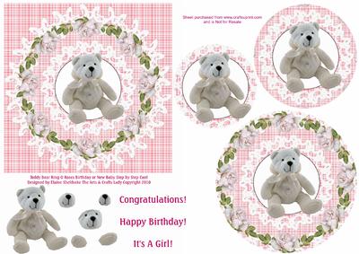 Teddy Bear Ring O Roses Birthday / New Baby Girl Step by Ste