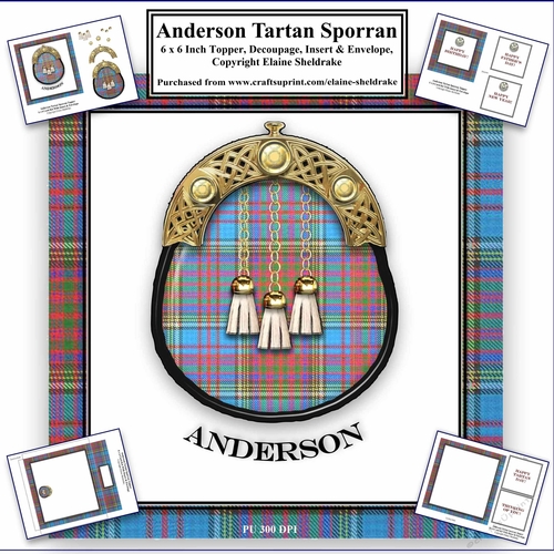 Anderson Tartan Sporran Card Kit