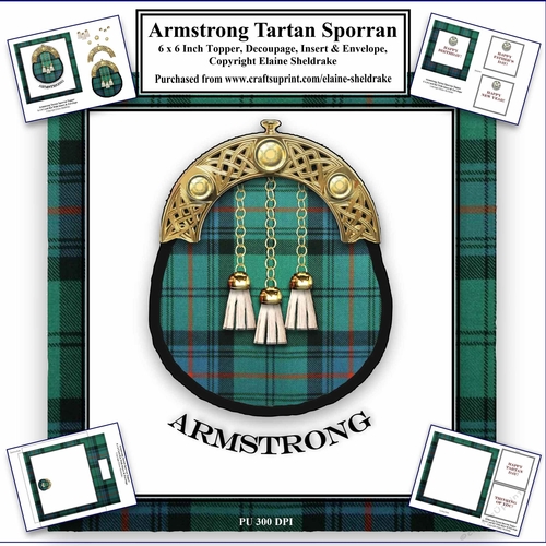 Armstrong Tartan Sporran Card Kit