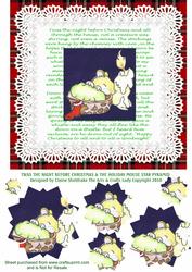 Twas the Night Before Christmas & Sleeping Mouse Red Tartan