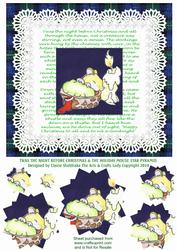 Twas the Night Before Christmas & Sleeping Mouse Blue Tartan