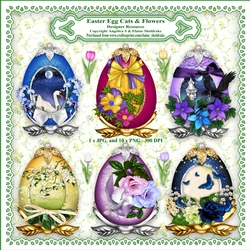  Easter Eggs & Flowers - Designer Resource