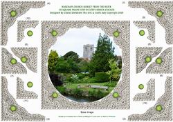 Wareham Church in Dorset England from the River