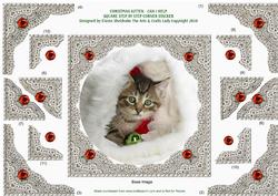 Christmas Kitten - Can I Help?