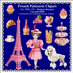 French Patisserie - CU - PNG Clipart - Designer Resource Kit