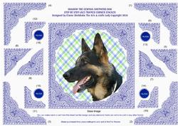Shadow the German Shepherd Dog Nl4sa Charity Card Stacker