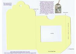 Giant Lemon Yellow Window Pocket Tag Card