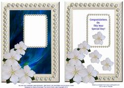 Silver & Diamond Anniversary, Birthday or Wedding Decoupage