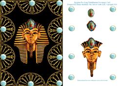 Egyptian Boy King Tutankhamun Decoupage Card