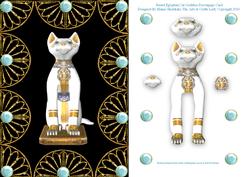 Bastet Egyptian Cat Goddess Decoupage Card