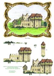 Stokesay Castle Shropshire England Decoupage Card Sheet