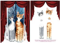 Cats in the Window for the Moonlight Serenade - Decoupage Ca