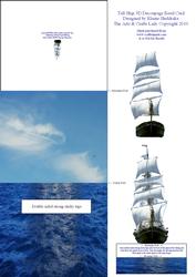 Tall Ship 3D Decoupage Easel Card