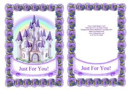 Fairy Castle Shaker Card with Just for You Daisy Frame