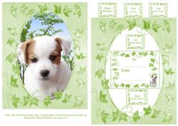 Tinker the Jack Russell Puppy Dog Frame Card & Sentiments