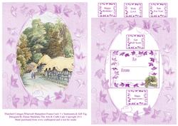 Thatched Cottages Wherwell Hampshire Card & Sentiments