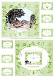 Bourton on the Water Cotswold Quick Card,frame & Sentiments