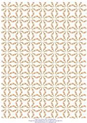Poppy Cross Flower Tiles A4 Backing Paper