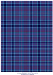 Blue Tartan A4 Backing Paper - Card Making and Scrapbooking